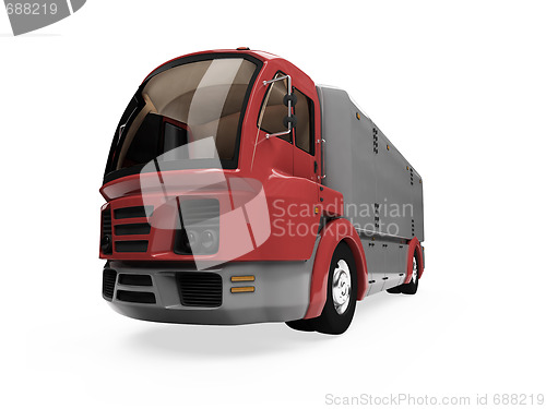 Image of Future concept of cargo truck isolated view