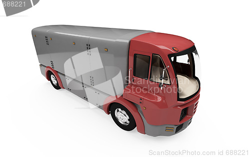 Image of Future concept of cargo truck isolated view