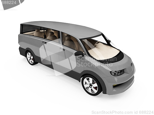 Image of Future concept of car isolated view