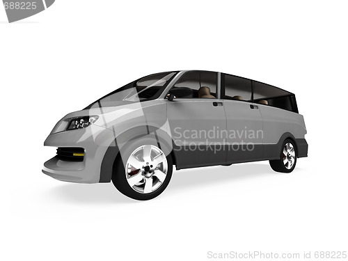 Image of Future concept of car isolated view