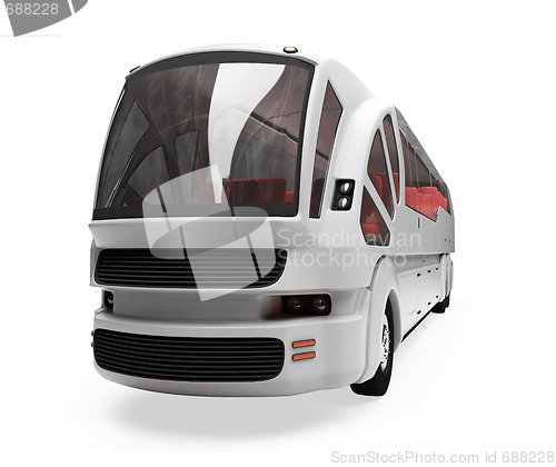 Image of Future concept of bus isolated view