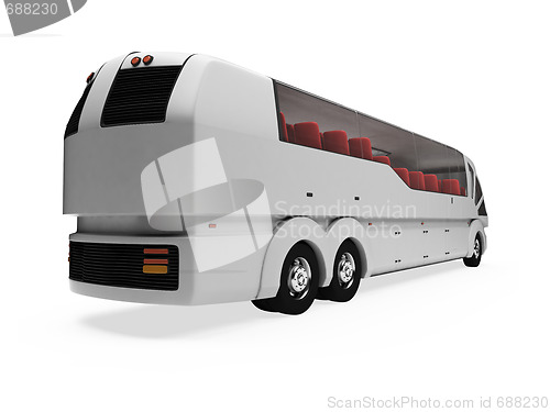 Image of Future concept of bus isolated view