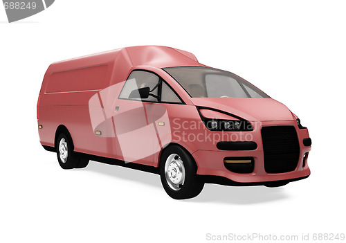 Image of Future cargo van isolated view