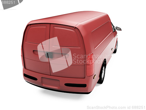 Image of Future cargo van isolated view