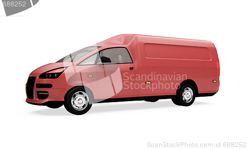 Image of Future cargo van isolated view