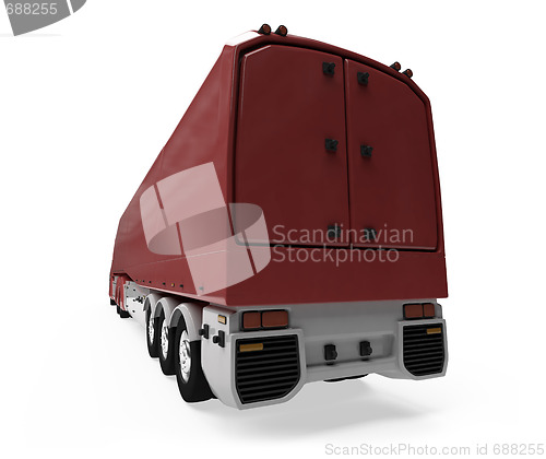 Image of Future concept of cargo truck isolated view