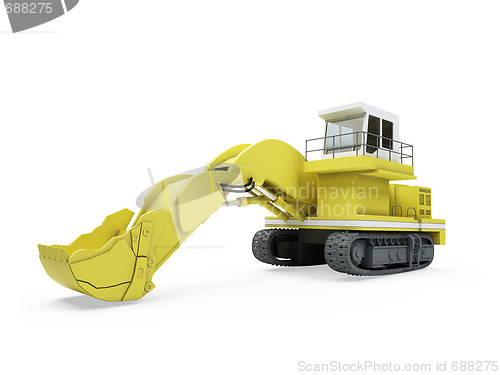 Image of Construction truck isolated view