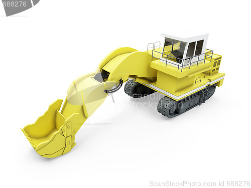 Image of Construction truck isolated view