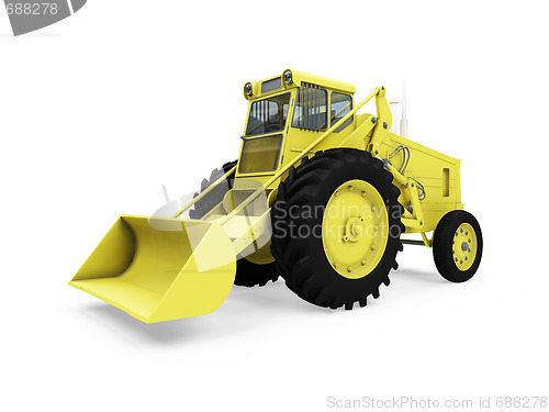 Image of Construction truck isolated view