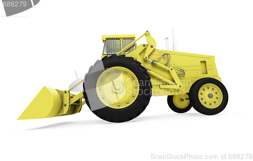 Image of Construction truck isolated view