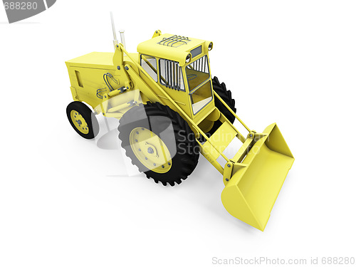 Image of Construction truck isolated view