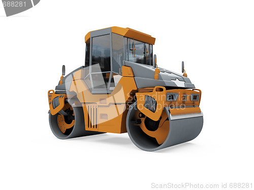 Image of Construction truck isolated view