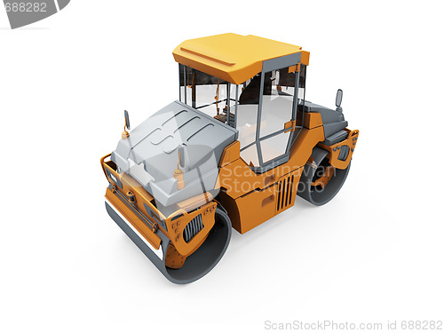 Image of Construction truck isolated view