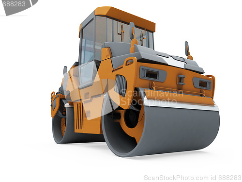 Image of Construction truck isolated view