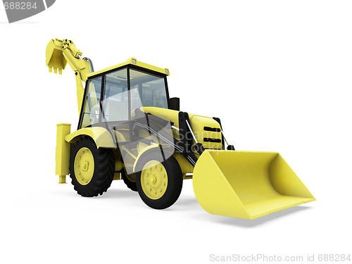 Image of Construction truck isolated view