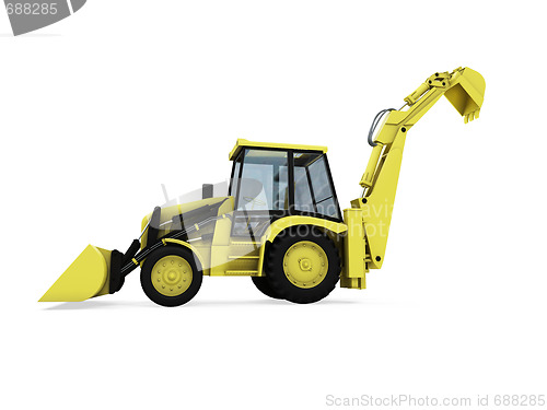 Image of Construction truck isolated view