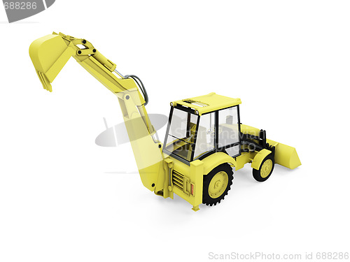 Image of Construction truck isolated view