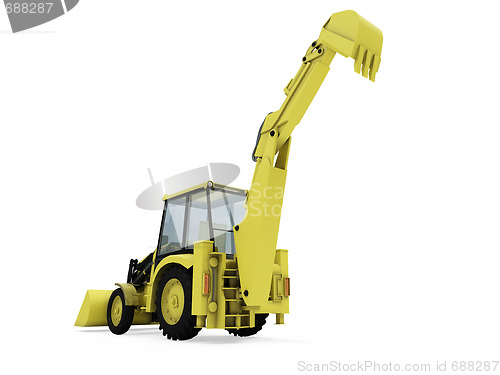 Image of Construction truck isolated view