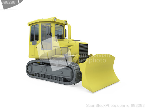 Image of Construction truck isolated view