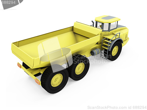 Image of Construction truck isolated view