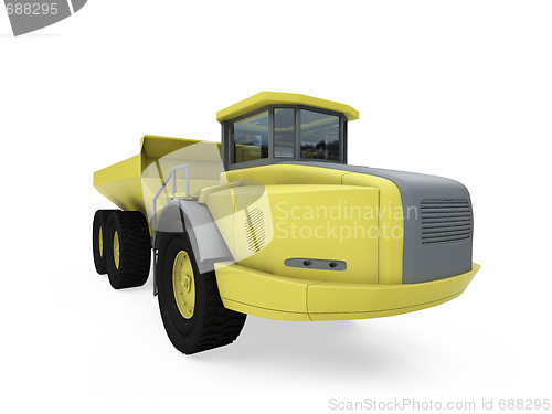 Image of Construction truck isolated view