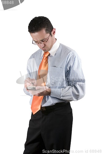 Image of Businessman with PDA