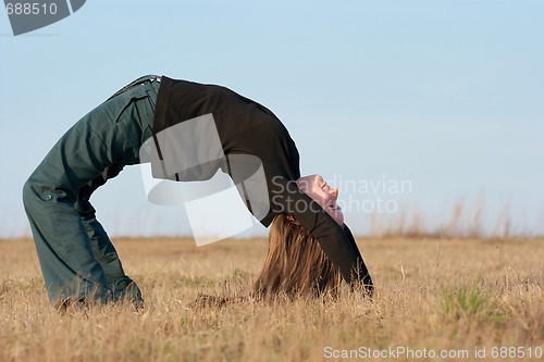 Image of Girl bending