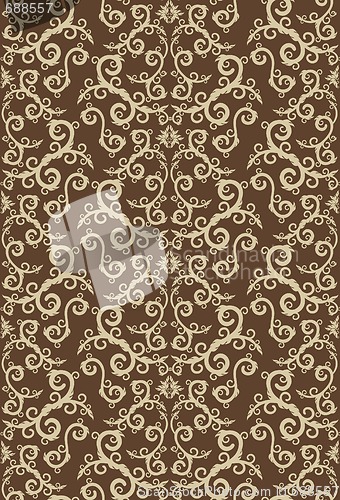 Image of Decorative seamless floral ornament