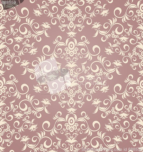 Image of Decorative seamless floral ornament