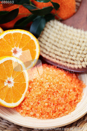Image of orange bath salt