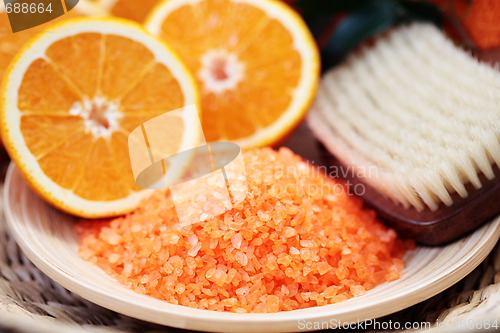 Image of orange bath salt