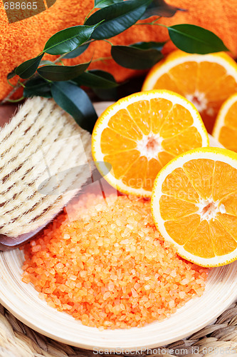 Image of orange bath salt