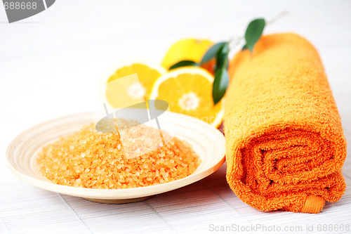 Image of orange bath salt