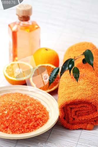 Image of orange bath salt