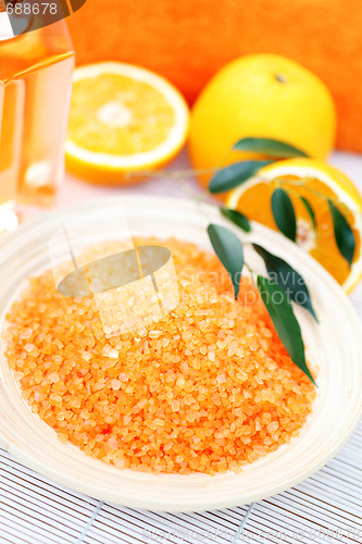 Image of orange bath salt