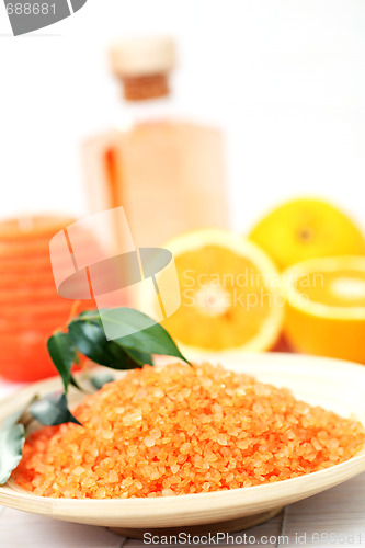 Image of orange bath salt