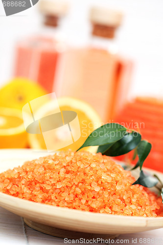 Image of orange bath salt