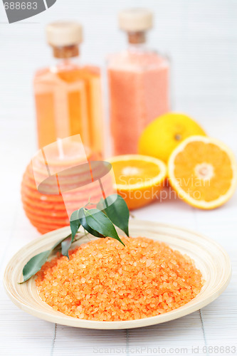 Image of orange bath salt