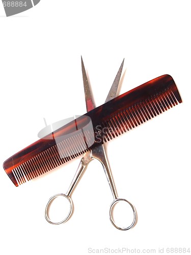 Image of Comb and Scissors