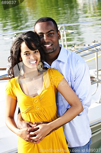 Image of Happy couple at seaside