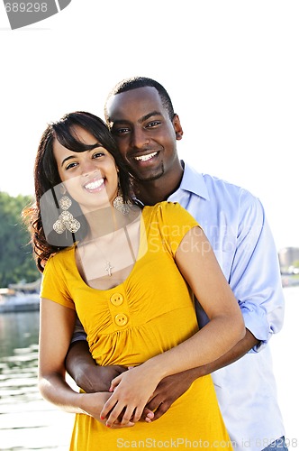 Image of Happy couple at seaside