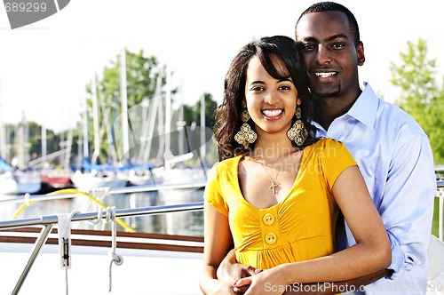 Image of Happy couple at seaside