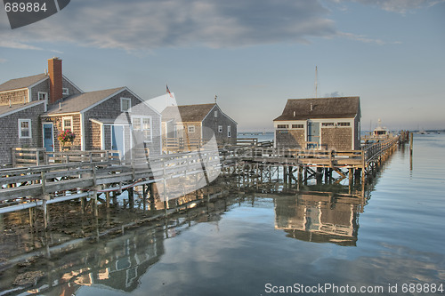 Image of Houses on Water, Nantucket, U.S.A., August 2008