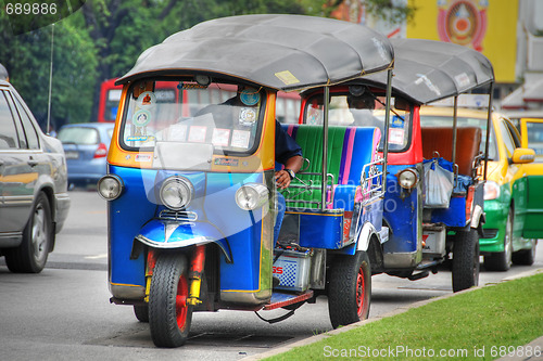 Image of Tuc-Tuc in Bangkok, Thailand, August 2007