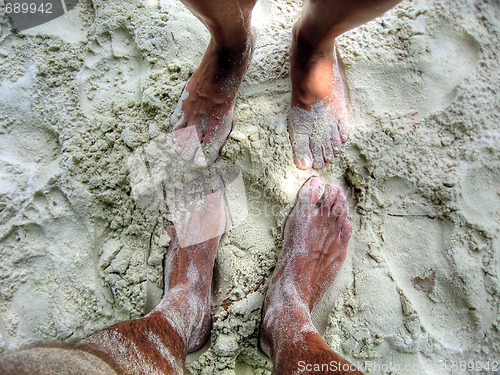 Image of Feets on the Beach, Koh Samui, Thailand, August 2007