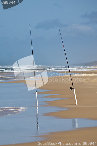 Image of Fishing Rods, Fraser Island, Australia, August 2007