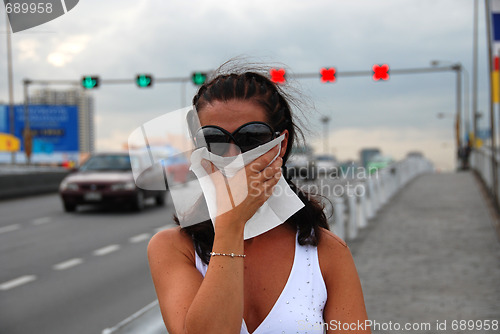 Image of Heavy Pollution in Bangkpk, Thailand, August 2007