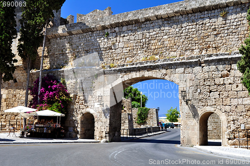Image of Rhodes old town.