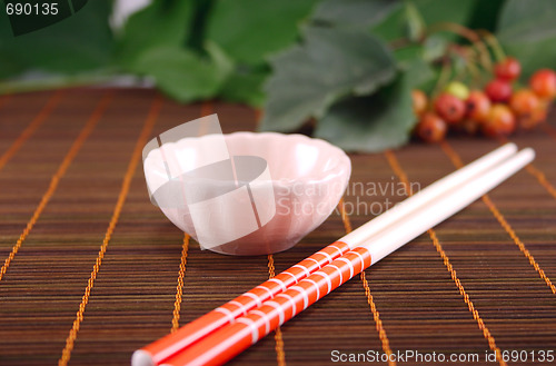 Image of Cup and chopstick