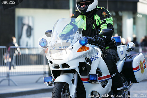 Image of Police motorcycle